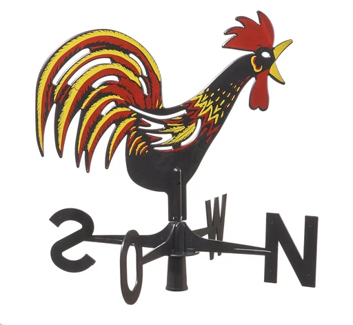 "Weather vane made of plastic, colorful image"