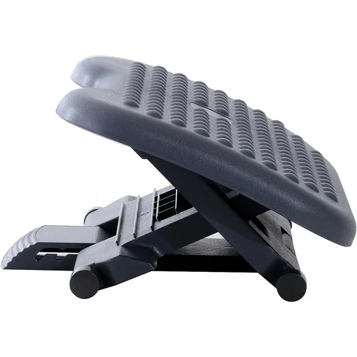 "Footrest footrest for office height adjustable black image"