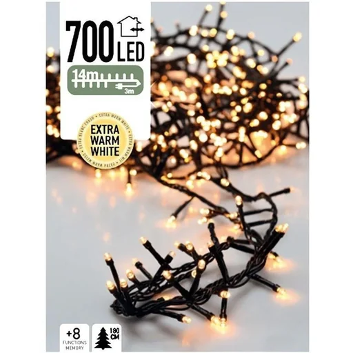 "4x Christmas tree lights 14 meters warm white - 700LED for indoor and outdoor use image"
