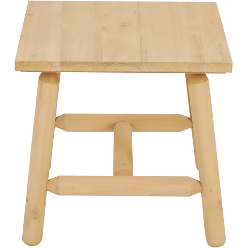 "Wooden stool garden side table garden table children's chair all-purpose fir wood natural 50 x 50 x 48 cm image"