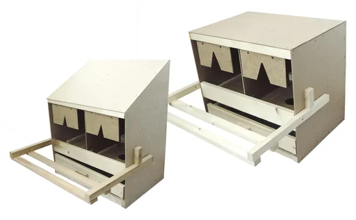 "Laying nests - top with 2 individual nests image"