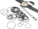O-ring seals for watches Assortment with flat seals