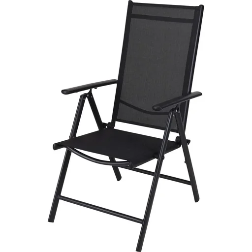 "Pro Garden Garden Chair / Folding Chair / Camping Chair - Foldable - Black image"