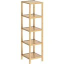 Standing bathroom/living room cabinet bamboo 140x33x33cm