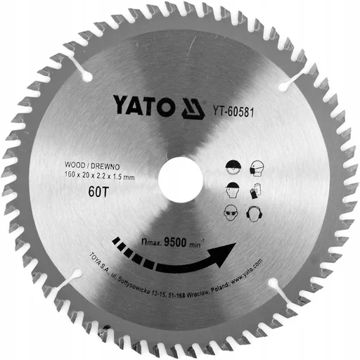 "Circular saw blade - Ø 160mm x 20mm - 60T - For wood image"