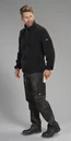 Fleece jacket, color black, size M