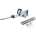 Electric breaker hammer including flat chisel and pointed chisel
