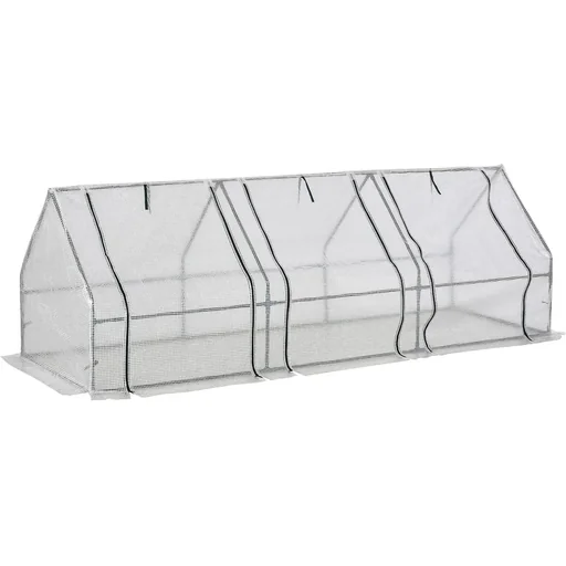 "Polytunnel with 3 doors white image"