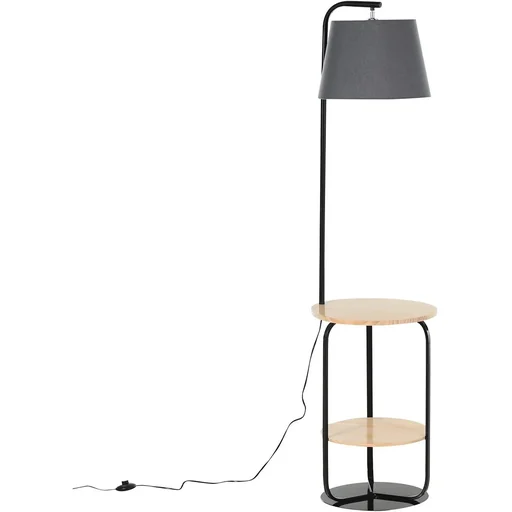 "Floor lamp with shelves image"