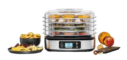 "Dehydrator DA 350 with 2 cereal bar makers, height-adjustable levels image"