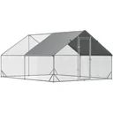 XXL chicken run - with shade - galvanized steel - 3 x 4 x 2 m
