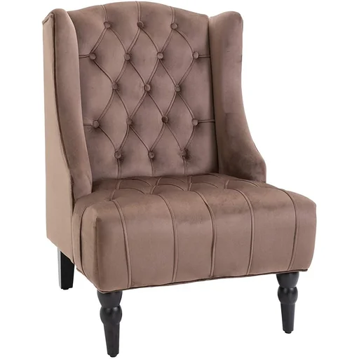"Wing chair with tufting image"