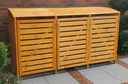 Garbage can box "Vario III" for 3 tons, honey brown