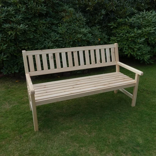 "Johanna 3-seater garden bench, natural image"