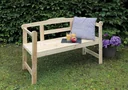 Friesian bench 2-seater natural