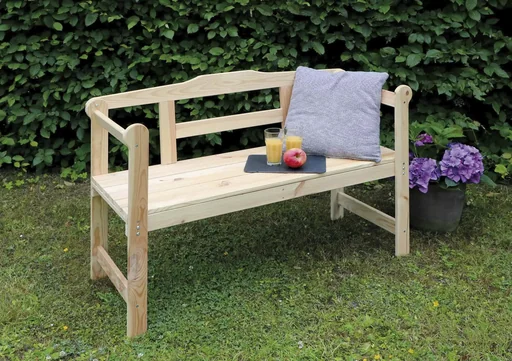 "Friesian bench 2-seater natural image"