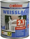 2-in-1 white lacquer, satin matt white, 750 ml