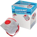 Flat foldable FFP3 dust mask with valve, disposable, 25 pcs. FFP3