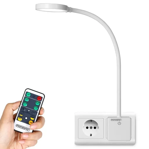 "LED wall light Iys White with remote control image"
