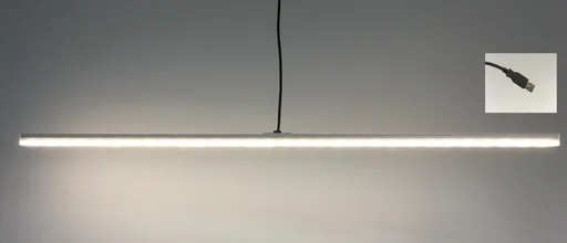 "LED light, long image"