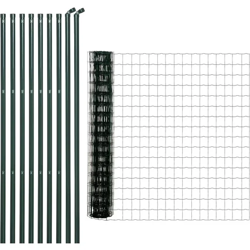 "Garden fence 10 x 1.68 m aviary wire mesh wire fence wire mesh garden fence roll mesh strong steel green image"