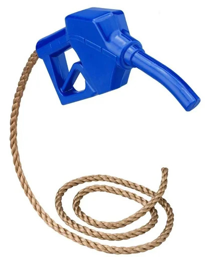 "Fuel pump handle plastic blue image"