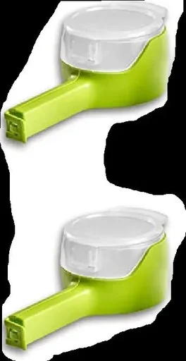 "Bag clip with pouring opening, bag closures with lid, set of 2 image"