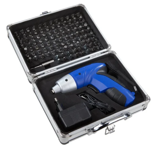 "Cordless screwdriver 3.6 V Li-Ion with 101-piece bit set image"