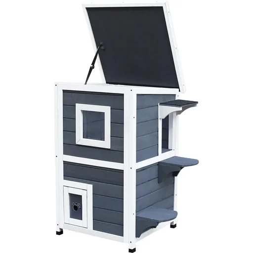 "Cat villa with 2 floors image"