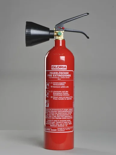 "Fire extinguisher KS 2 SBS, 2 kg CO2 extinguisher, 34B, aluminum container, frost-proof image"