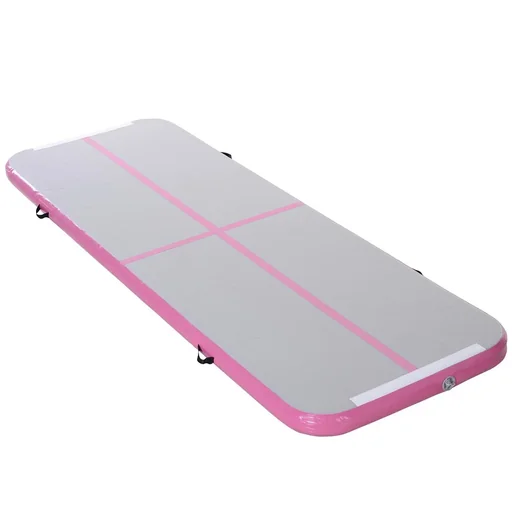 "Inflatable training mat light grey/pink image"