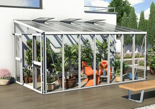"Pavilion retrofit kit for greenhouse Athene 11900, color white image"