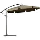 Parasol with hand crank Ø2.65 x 2.65H m coffee