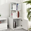 Rotating bookshelf 360°, white