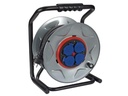 PROFESSIONELE KABELHASPEL MET ANTI-TWIST-SYSTEEM - NEOPREEN - 40 m - 3G2,5 - 4 STOPCONTACTEN - SCHUKO (DUITS SYSTEEM)