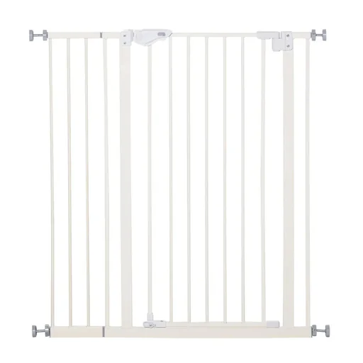 "Door safety gate without drilling, width adjustable, barrier gate with double lock, dog barrier, safety gate for image"