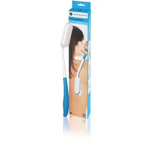 "Ergonomic body care aid - application aid for lotions image"
