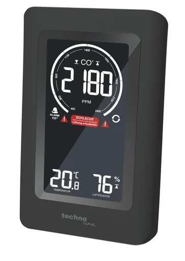 "Air quality monitor with infrared gas sensor and CO2 detection image"