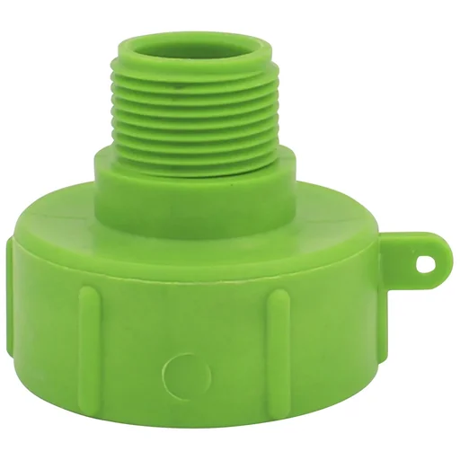 "IBC adapter 2 inch coarse thread to 1 inch fine thread image"