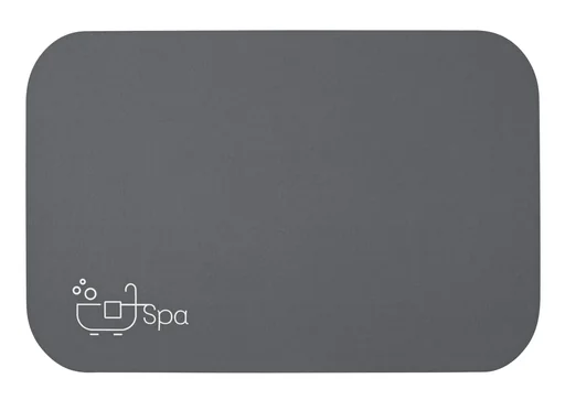 "Super-absorbent bath mat Spa, 40 x 60 cm dark grey image"