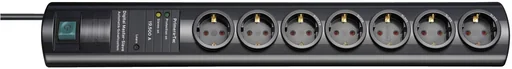 "7-way power strip Primera-Tec Digimaster with surge protection 19500 A image"