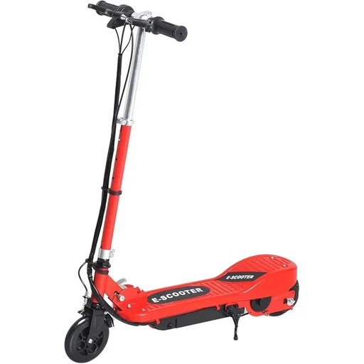 "Electric scooter E-Scooter City scooter foldable youth scooter 12 km/h children metal red L74"W36"H73-91cm image"
