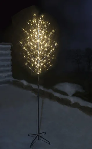 "Decorative tree with 240 warm white LEDs, 2.4 meters image"