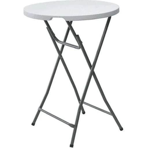 "Folding bar table - 80 x 110 cm WITH white cover image"