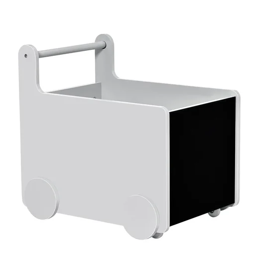 "2-in-1 baby walker storage box baby walker toy box with wheels handle book box storage basket for image"