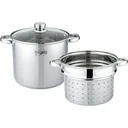 Platinum Saucepan with Pasta Cooker - Stainless Steel - 24cm