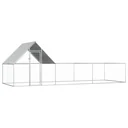 Chicken coop 6x2x2 m galvanized steel