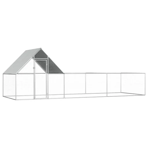 "Chicken coop 6x2x2 m galvanized steel image"