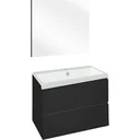 Concept bathroom furniture with mirror 60cm - black/white