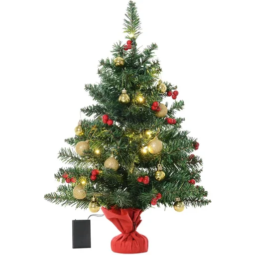 "Christmas tree with holly berries image"